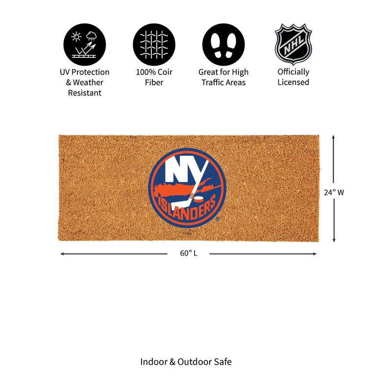 New York Islanders Full Color Indoor/Outdoor Coir Mat