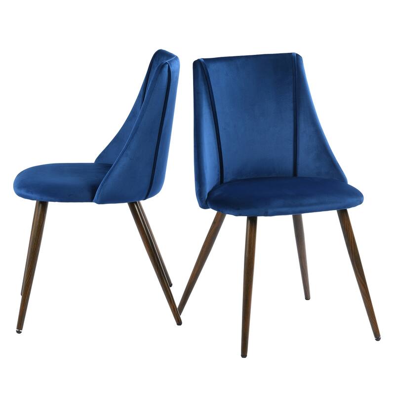 Velvet Upholstered Dining Chair Side Chair for Waiting Reception Room
