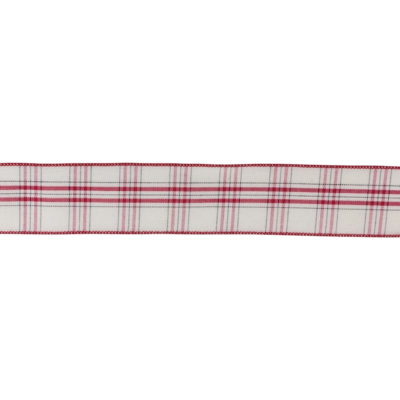 Plaid Cotton Ribbon (Set of 2)