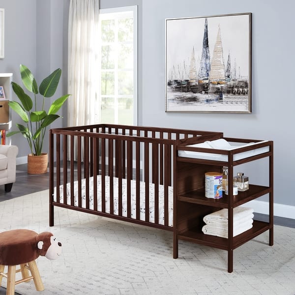 slide 2 of 19, Suite Bebe Palmer 3-in-1 Crib and Changer Combo Brown