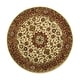preview thumbnail 10 of 36, Safavieh Handmade Classic Vernice Traditional Oriental Wool Rug 3'6" Round - Ivory/Red - Round