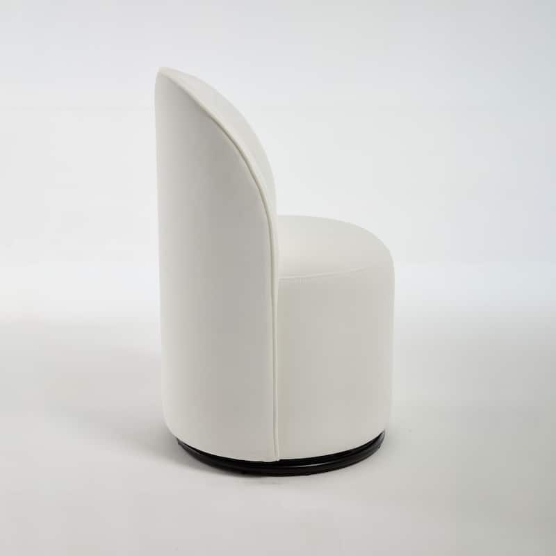 Upholstered Swivel Barrel Chair Dining Chair Side Chair