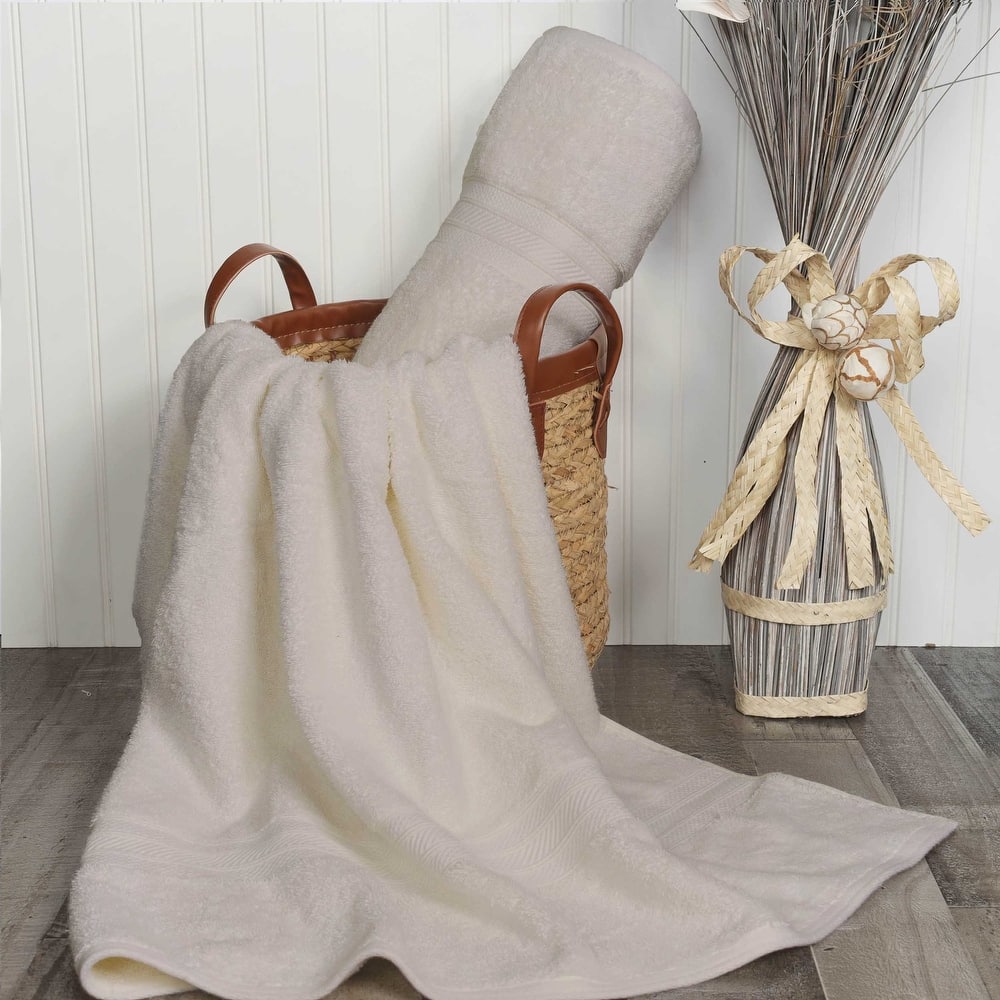 Superior Long Staple Combed Cotton Solid Bath Sheet - (Set of 2)