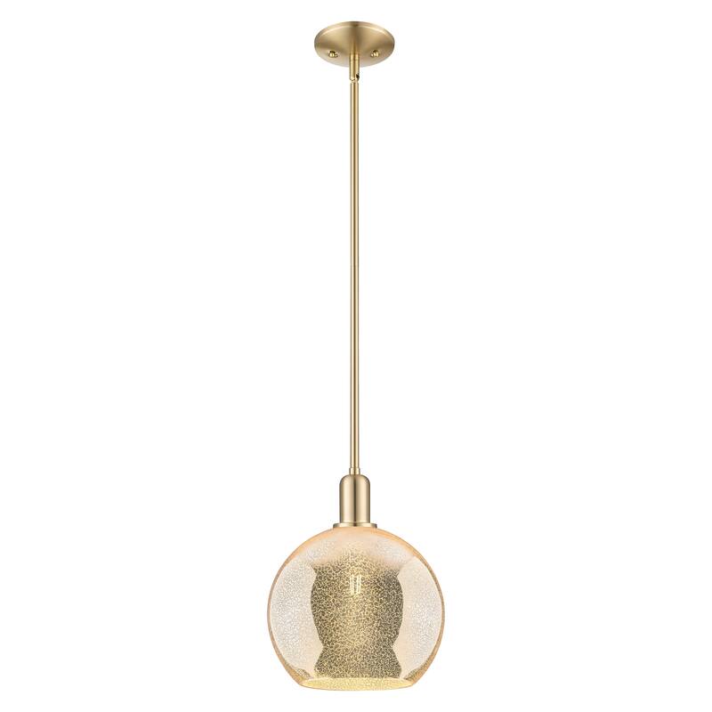 Innovations Lighting Endless Possibilities Arcadia - Athens - 1 Light 10" Stem Hung Mini Pendant - Mercury/Champagne Bronze