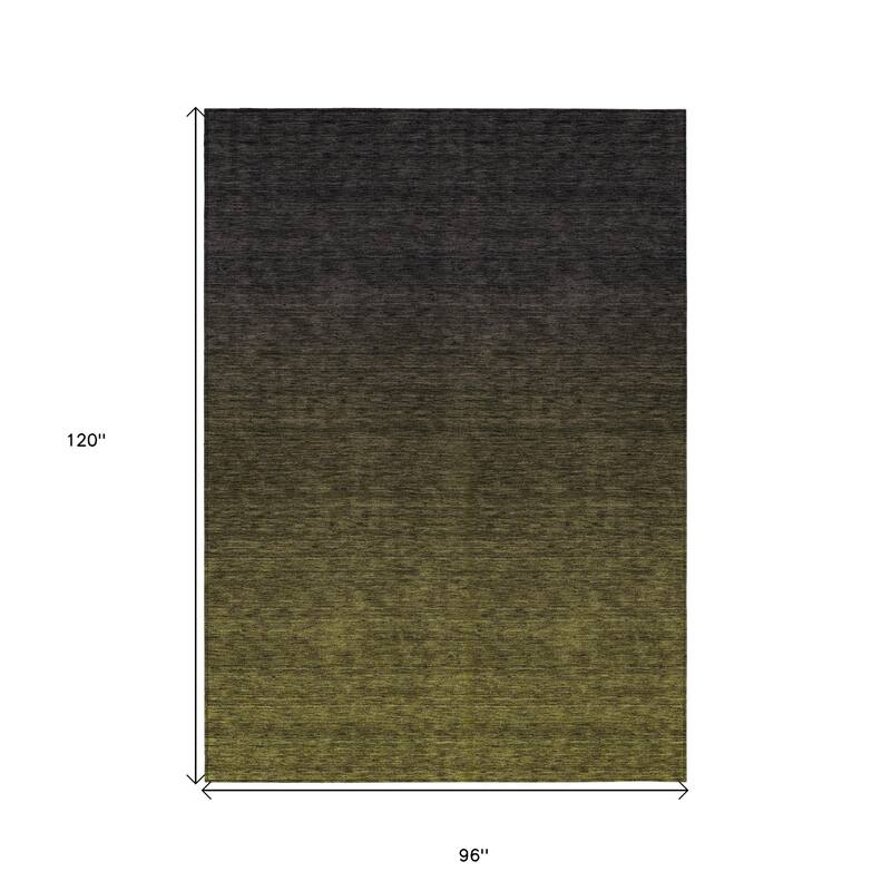 HomeRoots Abstract Transitional Rectangle Outdoor Rug