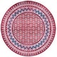 preview thumbnail 38 of 131, SAFAVIEH Brentwood Gusta Traditional Oriental Rug 6'7" x 6'7" Round - Red/Ivory