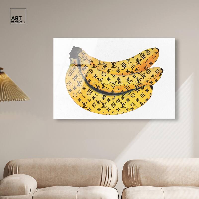 Fashion Bananas Acrylic by Art Remedy, Ready to Hang