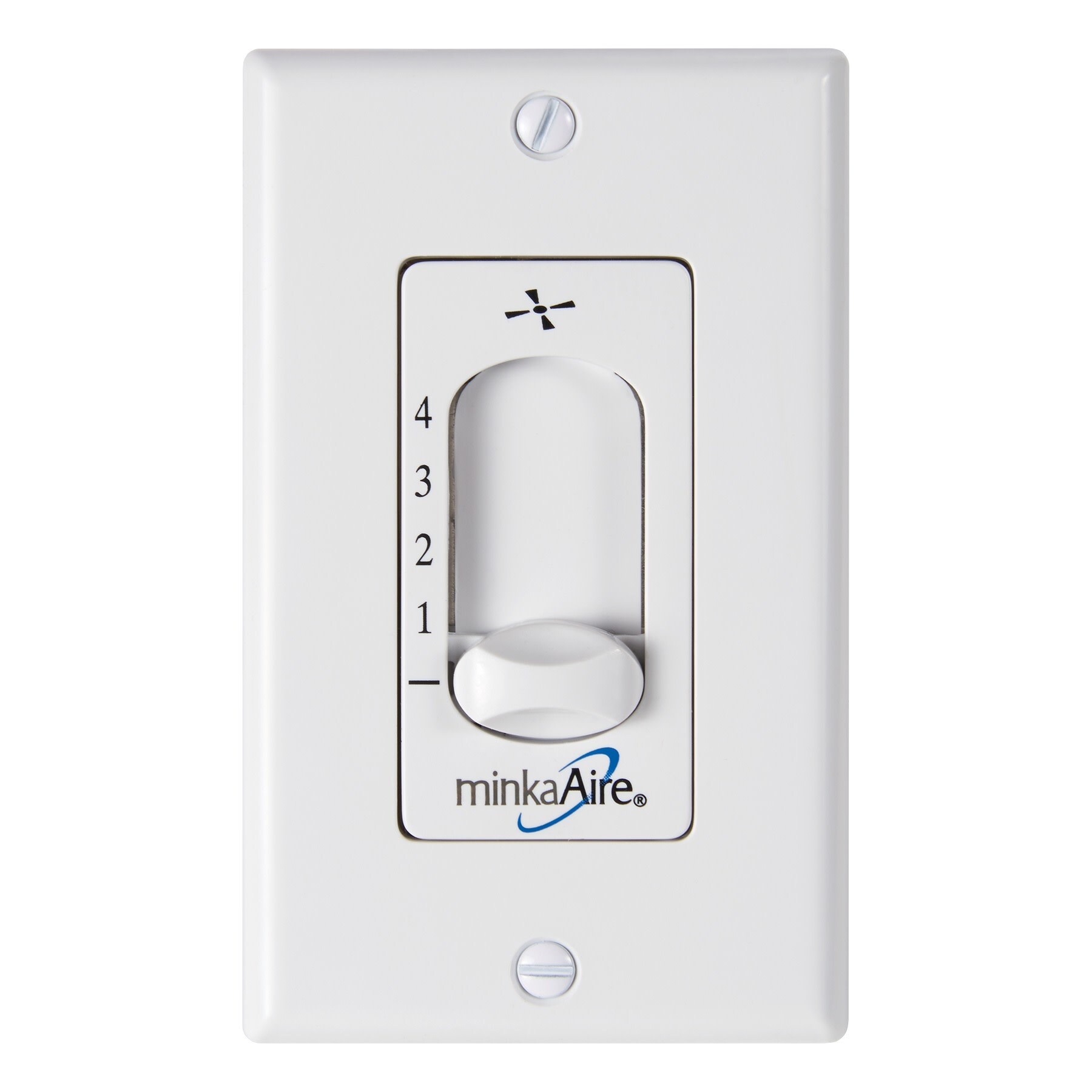 Minkaaire Ma Wc105 Wall Mount 2 Wire Ceiling Fan Remote System White