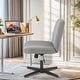 preview thumbnail 54 of 66, Desk Chairs. Cross Legged Office Task Armless Wide Vanity Makeup Chair Computer Chairs for Home Office