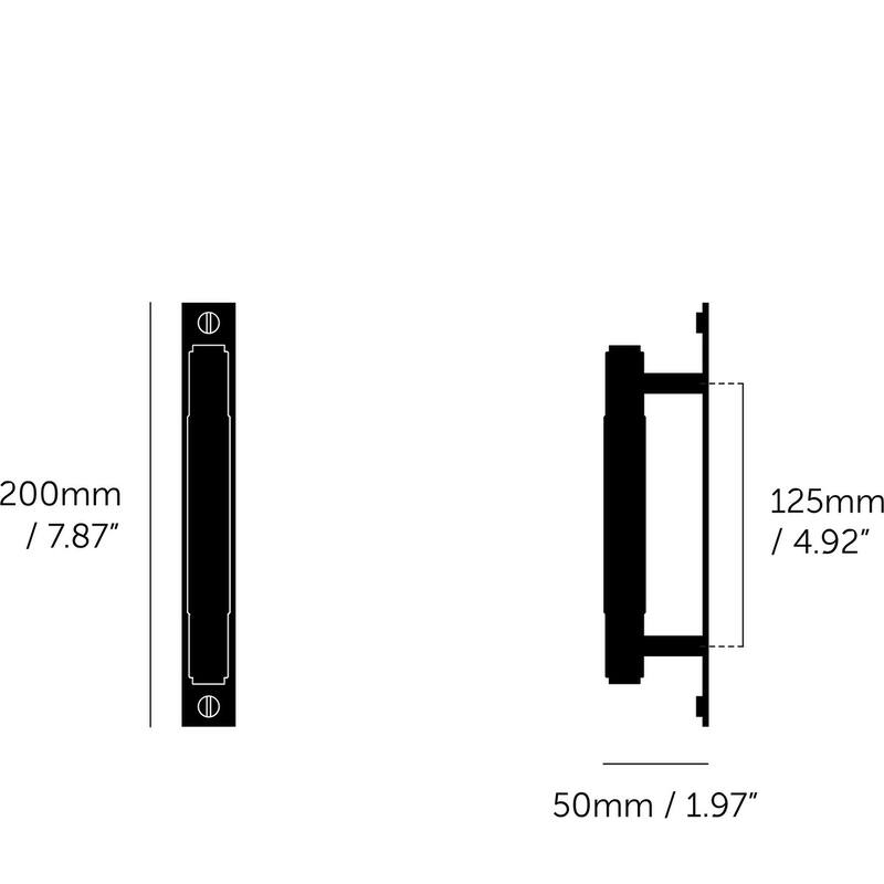 Buster + Punch UPB-054578 Cross 4-15/16" Center to Center Luxury - Brass