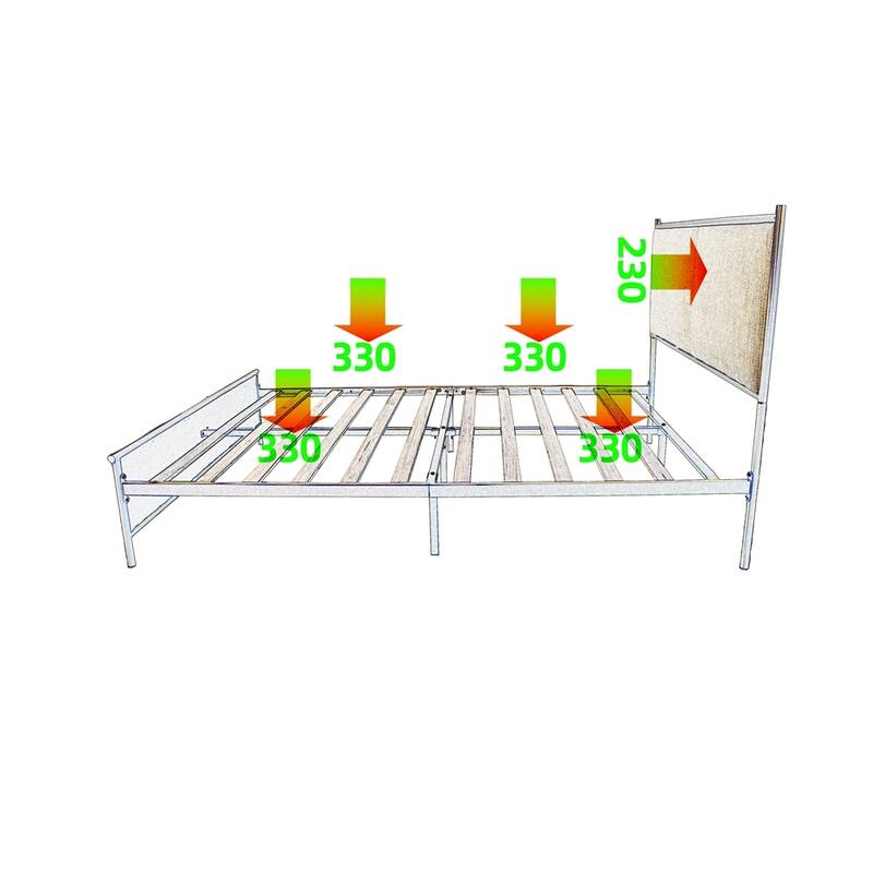 Classic Metal Platform bed with Four drawers
