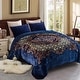 preview thumbnail 1 of 67, Heavy Crafted Thick Floral 9-pound Winter Fleece Blanket 85"x95"