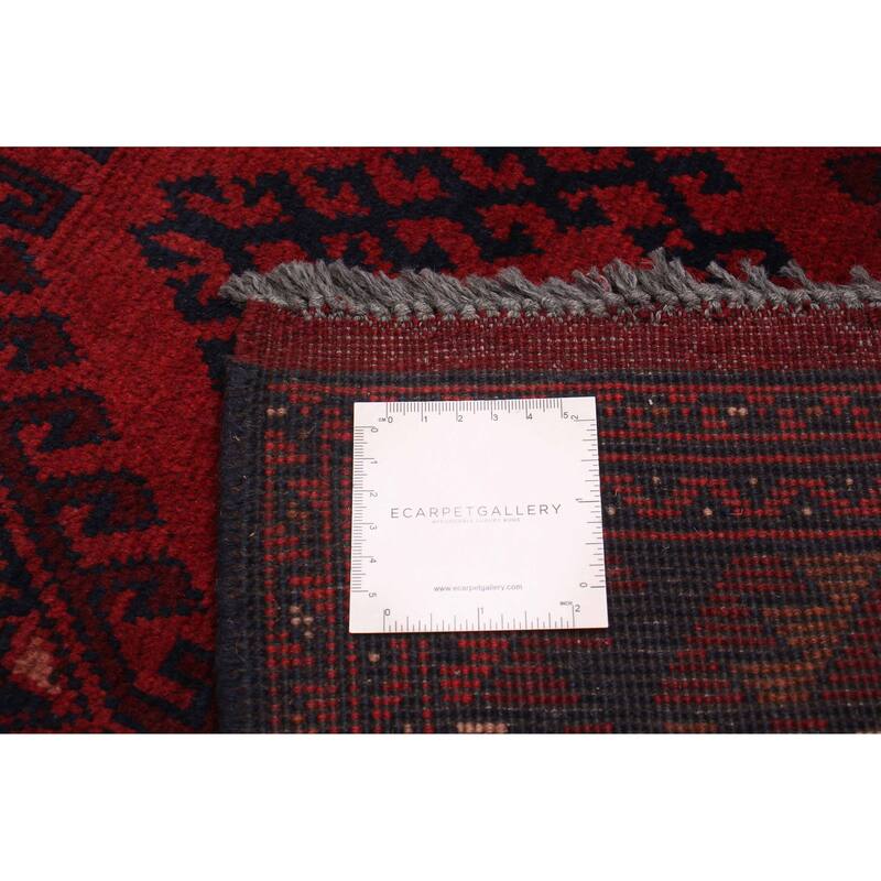 ECARPETGALLERY Hand-knotted Khal Mohammadi Red Wool Rug - 4'1 x 6'4