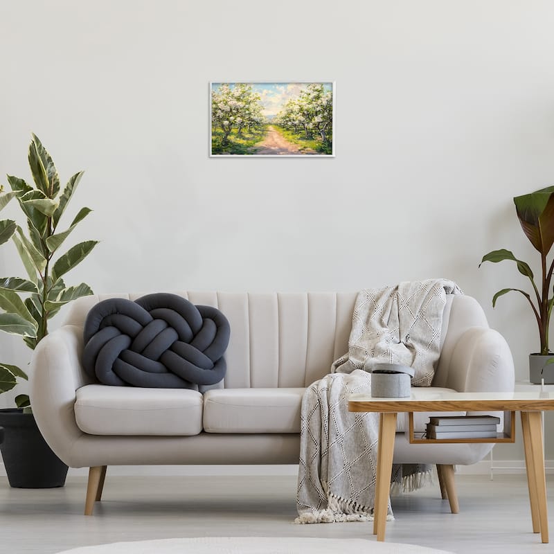 Stupell Path Through Flowering Trees Framed Giclee Art Design By LSR Creative Studio