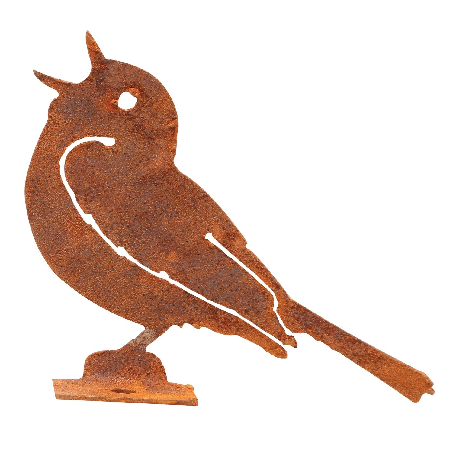 Shop Elegant Garden Design Set Of 3 Metal Birds Rusted Steel