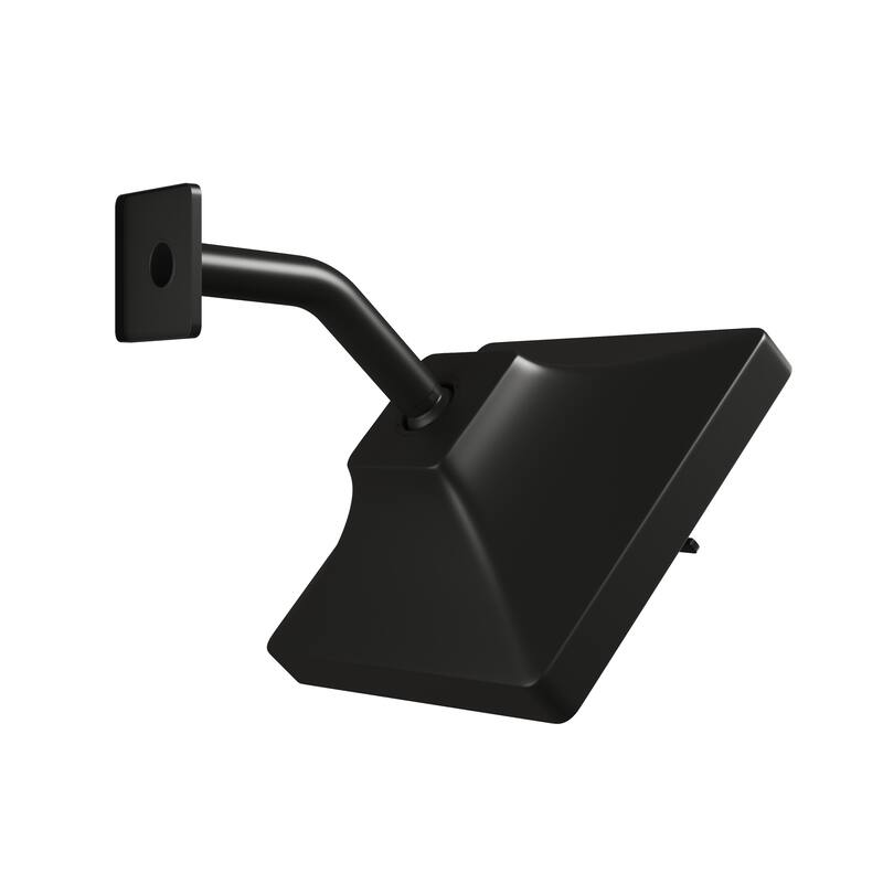 7-Spray Patterns 6.5 in. Wall Mount Rain Fixed Shower Head with Shower Arm and Flange