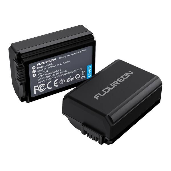 Floureon Np Fw50 Camera Battery For Sony A6000 A6500 ii r rii sii s A55 A5100 Rx10 Iv Overstock