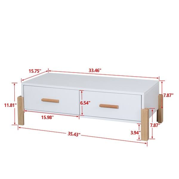 dimension image slide 2 of 3, Modern Colorful Free Combination Wood Handle Side Cabinet with Eight Drawers