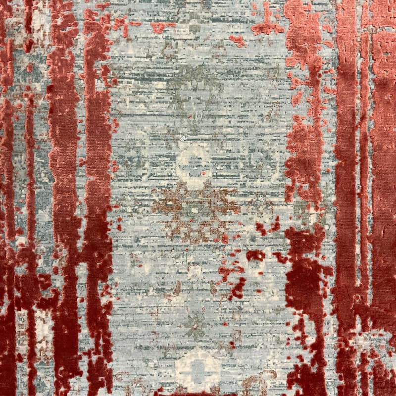 HERAT ORIENTAL Turkish Modern Erased Design Wool & Silk Rug - 2' x 2'11"