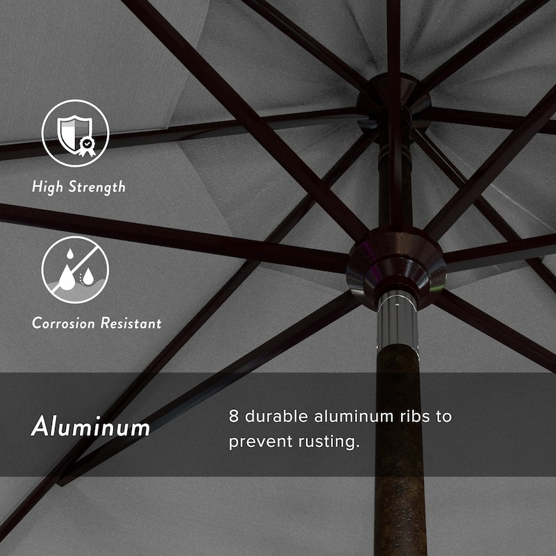 North Bend 11-foot Crank Open Bronze Umbrella by Havenside Home