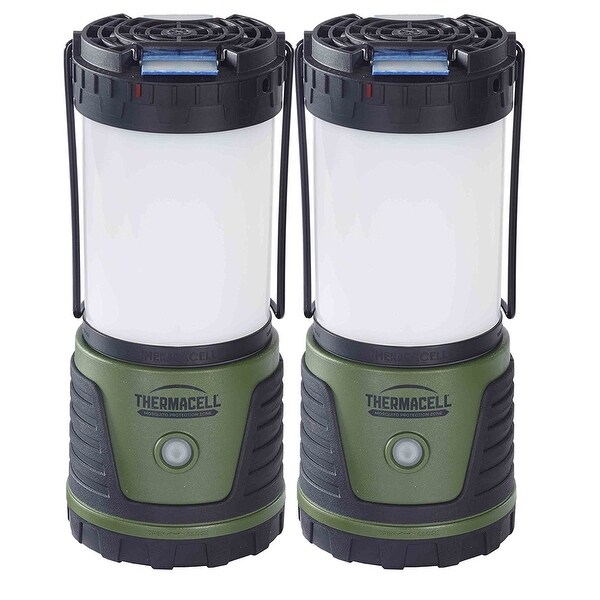 Thermacell Natural Mosquito Repellent Outdoor/Camping Bright Lanterns, 2-Pack - Black