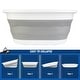 preview thumbnail 5 of 5, Collapsible Laundry Basket - 10.3-Gallon Portable Sink - Multipurpose Plastic Bin - Camping Essentials by Wakeman Outdoors