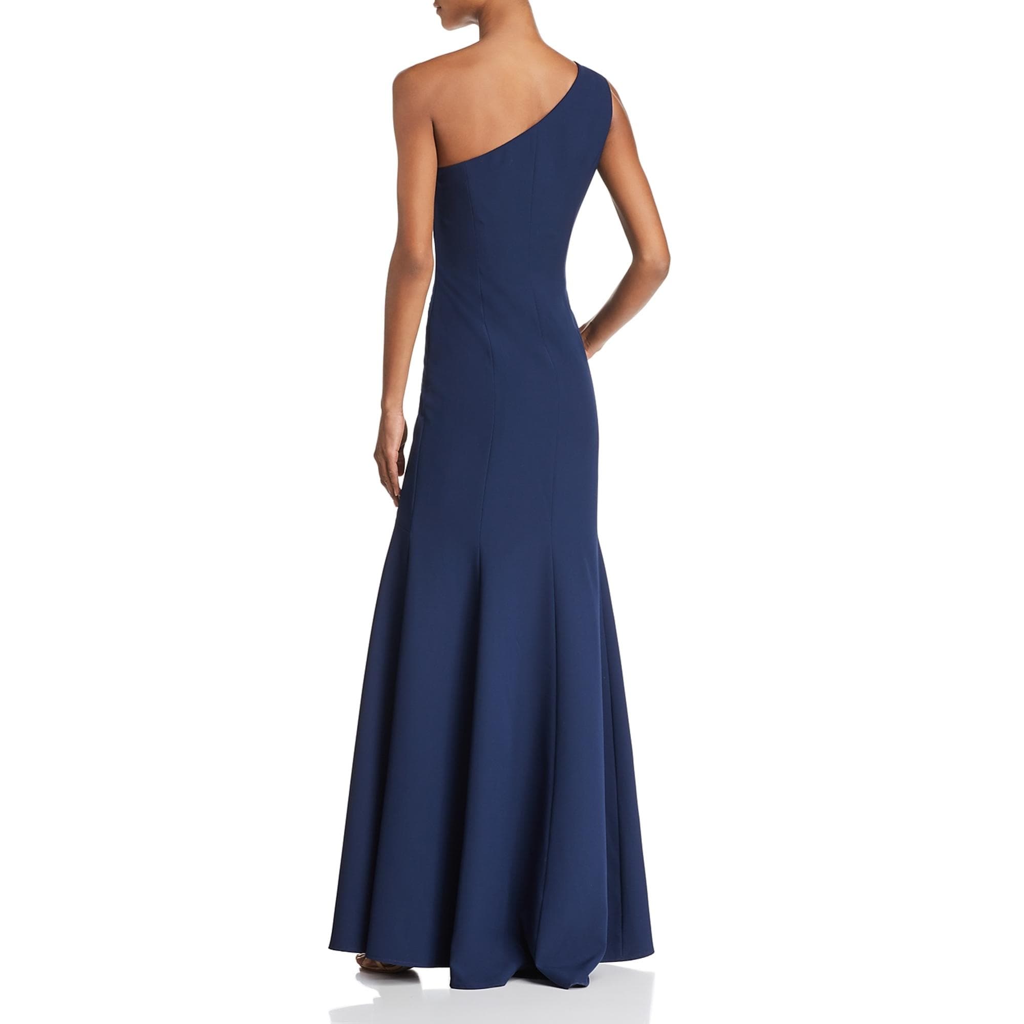 laundry by shelli segal one shoulder gown