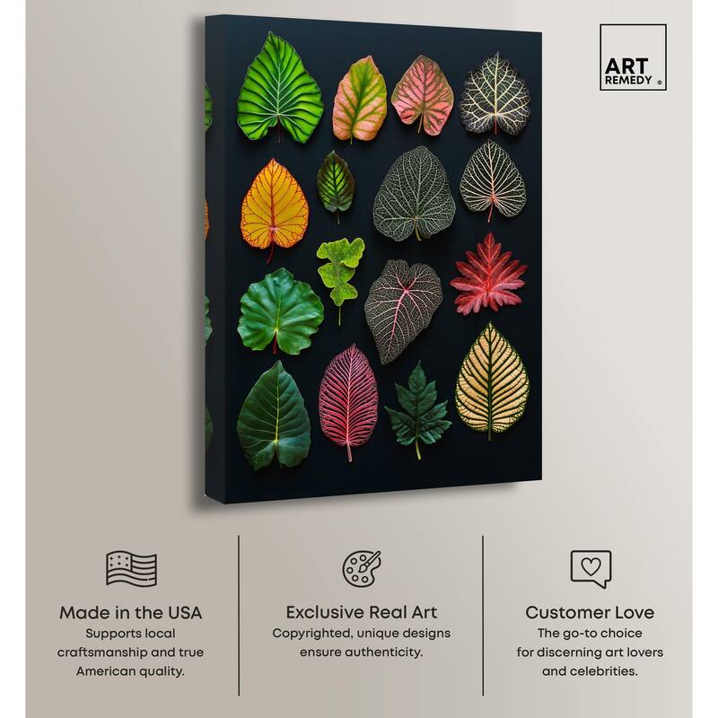 Leaf Lexicon Canvas by Art Remedy, Gallery Wrapped