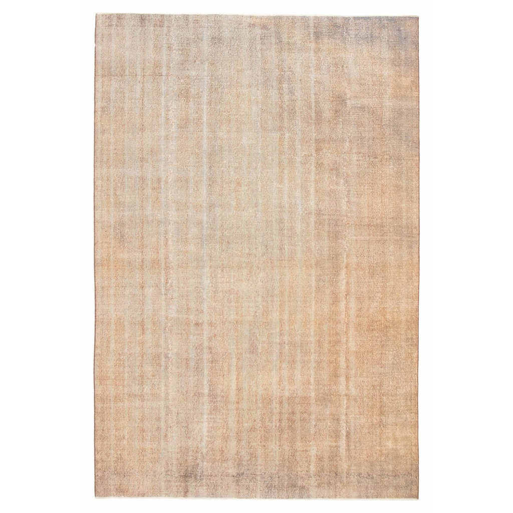 ECARPETGALLERY Hand-knotted Color Transition Taupe Wool Rug - 7'8 x 11'7