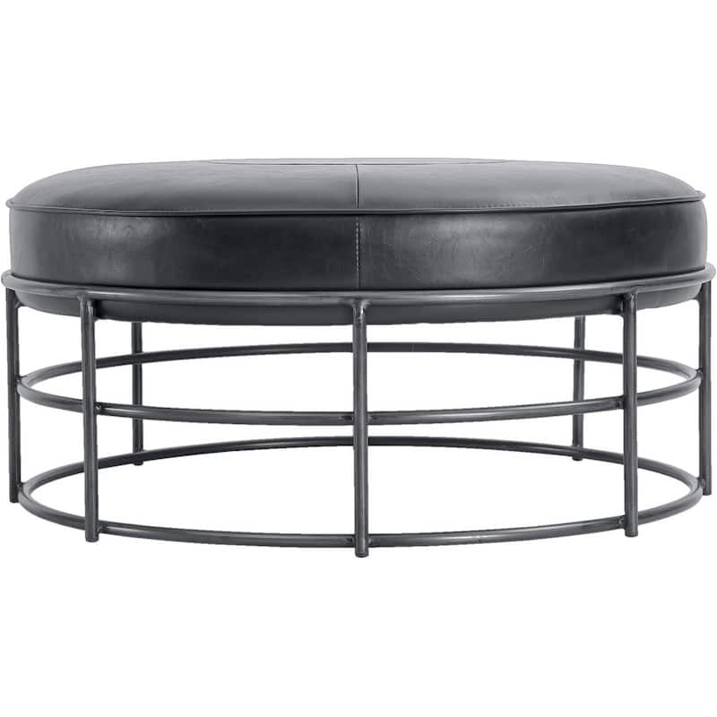 Ashton 38" Wide Ottoman, Black