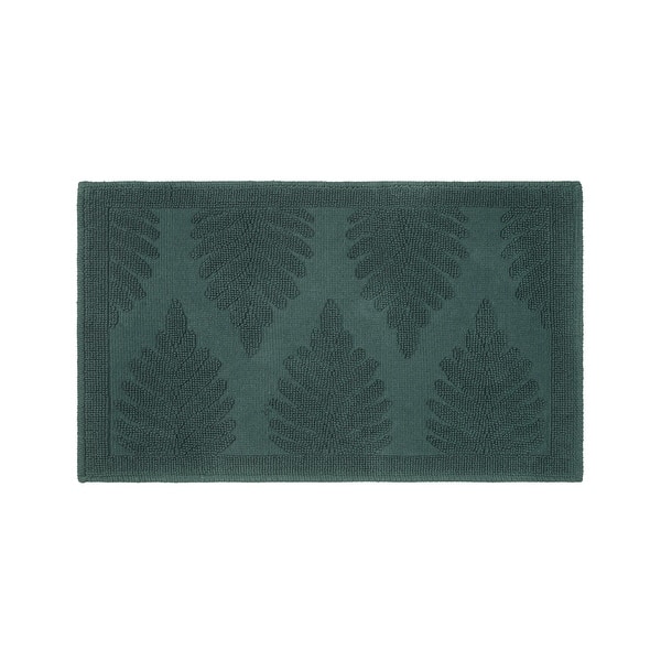 Martex Restore Cotton Bath Rug Soft Absorbent Non-Skid Fern Jacquard - 20 x 32 - Jade