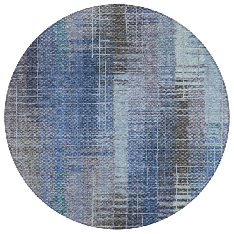 Machine Washable Indoor/ Outdoor Contemporary Aaron Chantille Rug
