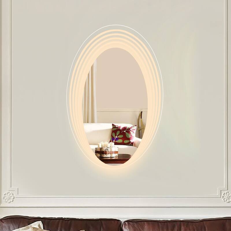 Frameless Back Lit LED Mirror - Silver