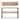Artissance 48" Waterfall Console Table With Shelf, Weathered Natural Wood