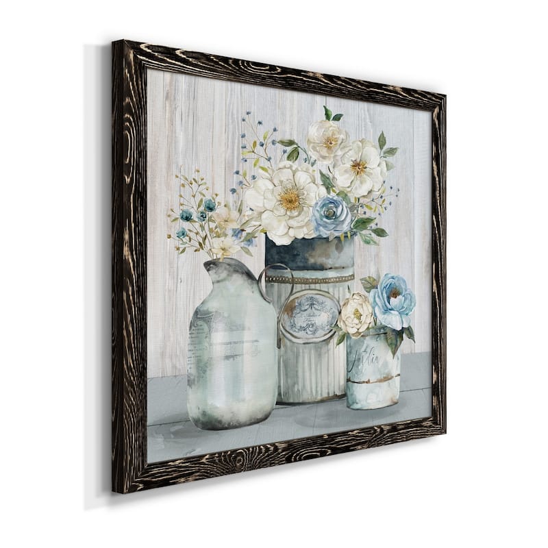 French Garden Flowers II-Premium Framed Canvas - Ready to Hang