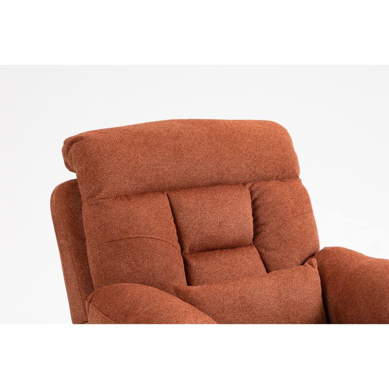 Power Lift Recliner Chair with Heat & Massage, Ergonomic Single Sofa Chair, Electric Recliner Chair with 2 Cup Holders