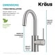 preview thumbnail 49 of 124, Kraus Oletto Single Handle 1-Hole Kitchen Bar Faucet