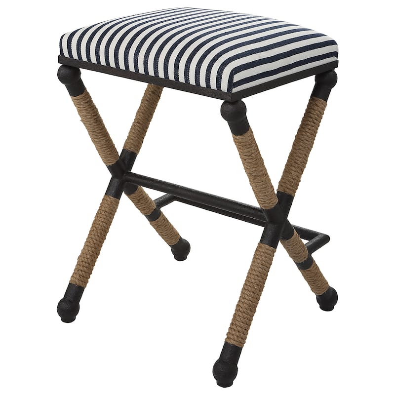 Uttermost Braddock Backless Counter Stool - 18.75"W x 27.63"H x 18.75"D