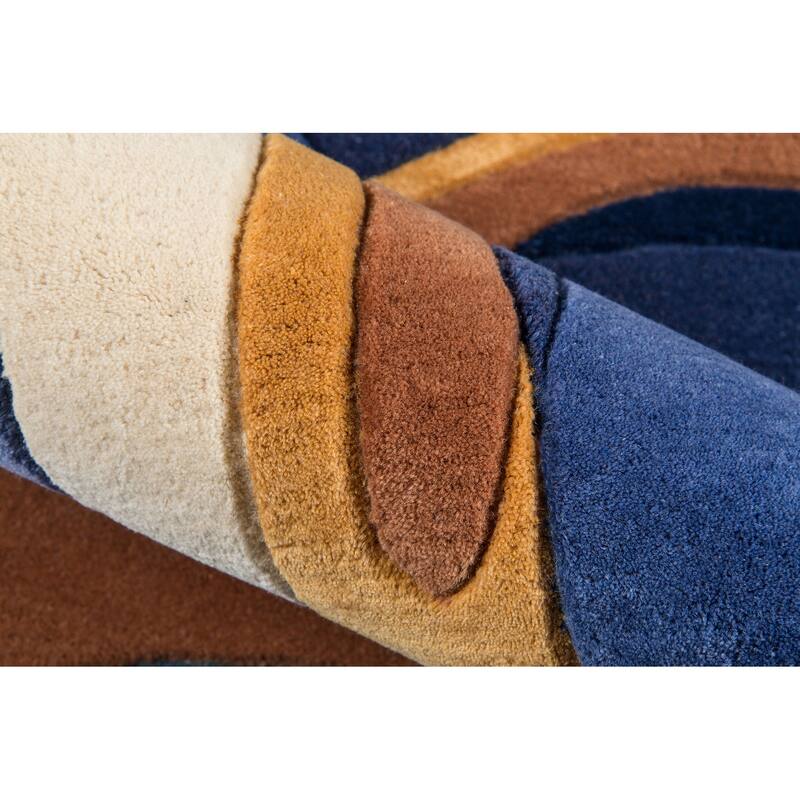 Momeni New Wave Hand Tufted New Zealand Wool Contemporary Geometric Area Rug