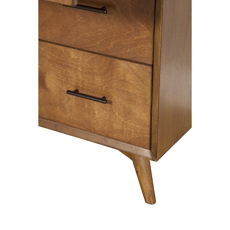 HomeRoots 38" Brown Solid Wood Four Drawer Standard Chest