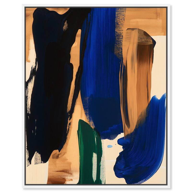 Ochre Odyssey Canvas by Art Remedy - 36" x 45" - White