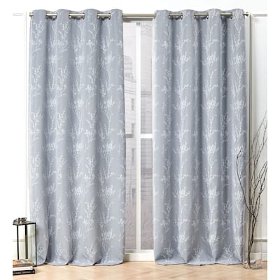 Nicole Miller Turion Grommet Top Curtain Panel Pair