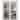 Solid French Double Doors 36 x 80 Lucia 2366 White Silk Clear Glass