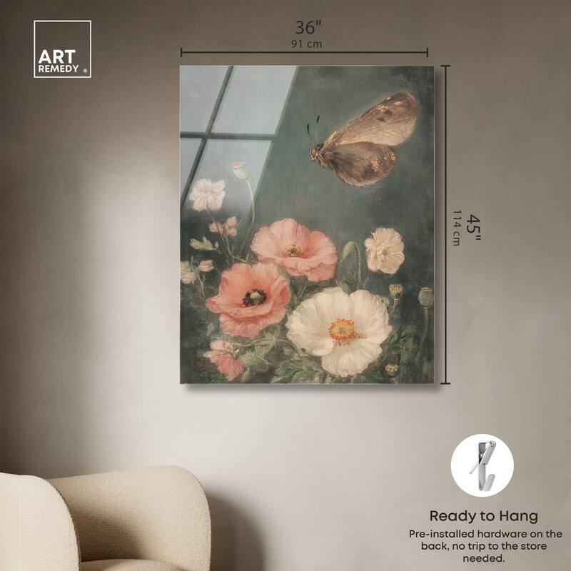 Shadowed Flutter II Acrylic by Art Remedy, Ready to Hang