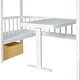 preview thumbnail 20 of 58, Twin over Twin Bunk Bed with Changeable Table