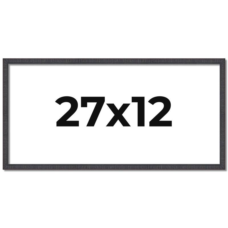 27x12 Frame Brown Picture Frame - Complete Modern Photo Frame Includes