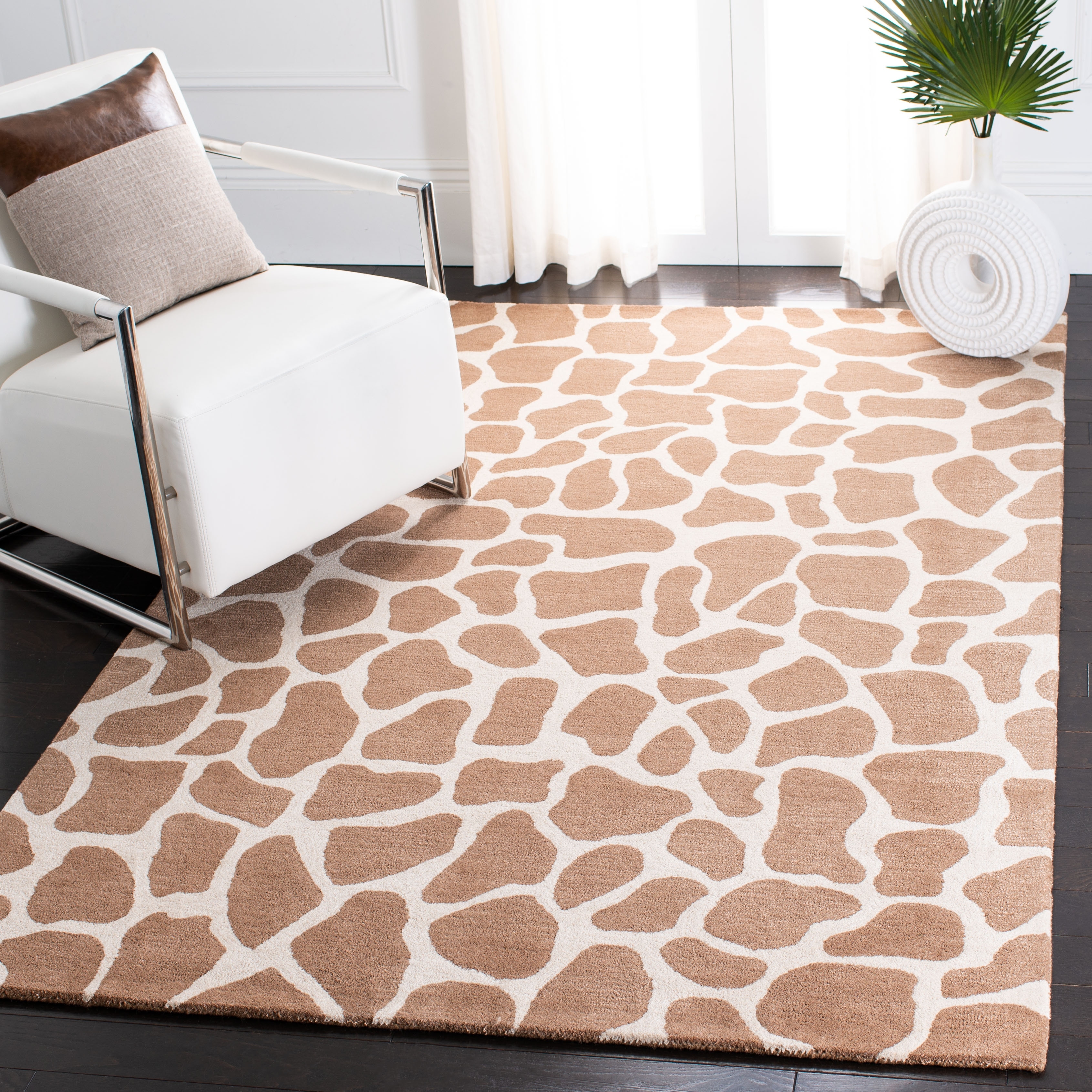 Fabric Giraffe Pattern Rug Small Animal Pattern Carpet Mat