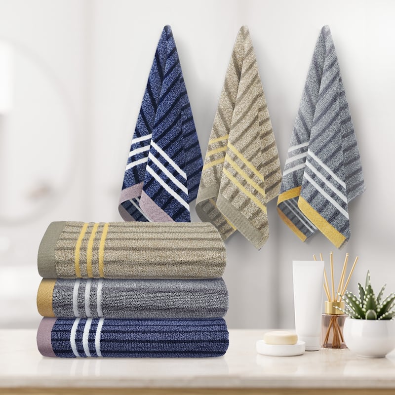 2-Pack Cotton Bath Towels, 30"x60" Absorbent Towels for Bathroom