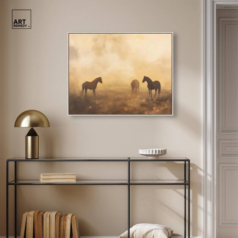 Equine Trio Canvas by Art Remedy