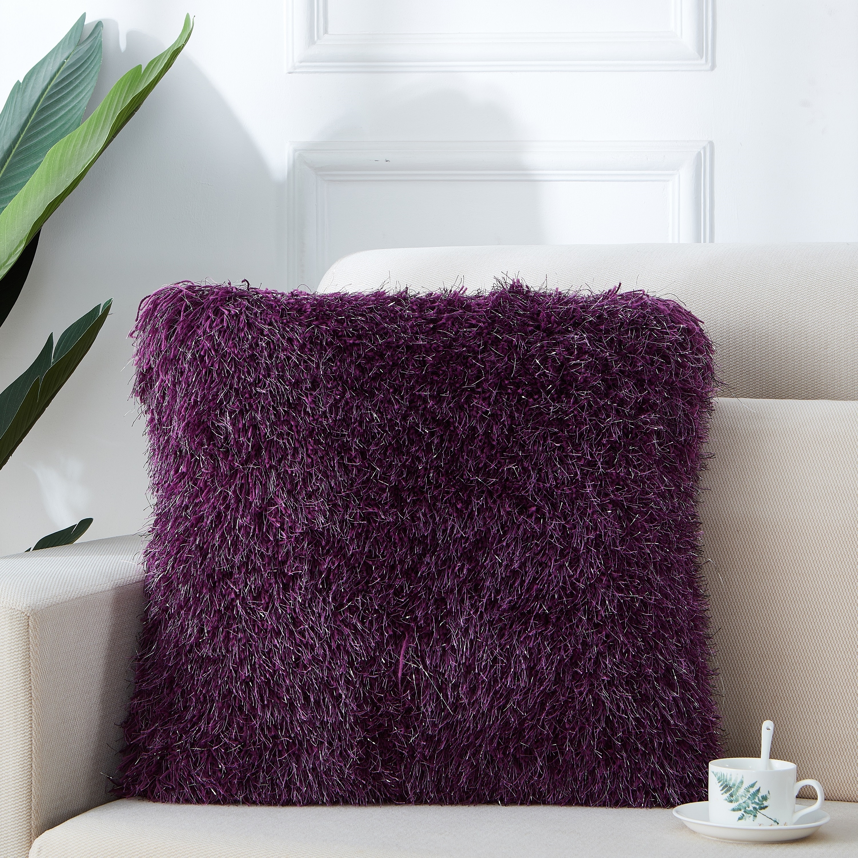 Manhattan Collection Shag Pillow On Sale Bed Bath Beyond